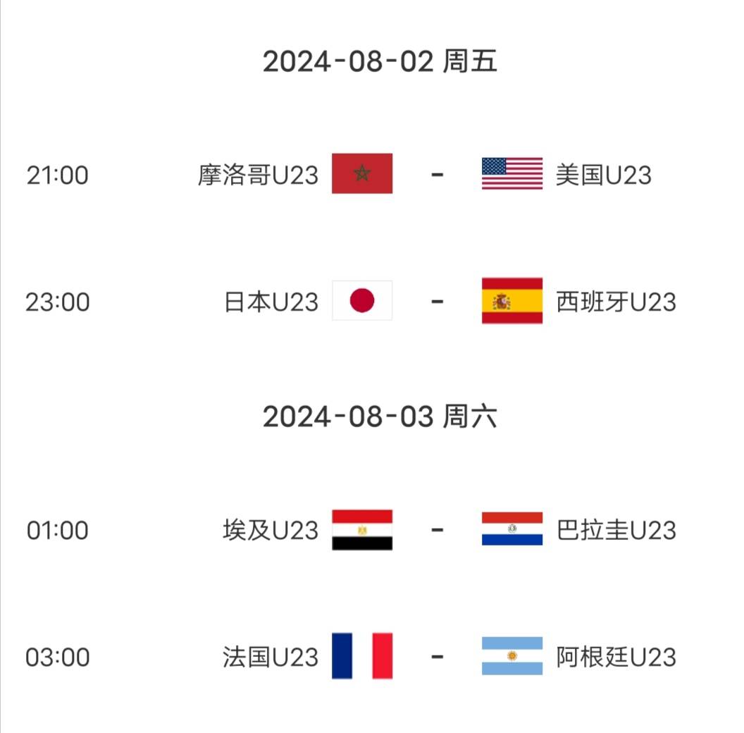 奥运会男足1/4决赛今晚开打，比赛全预测，阿根廷队会被淘汰？