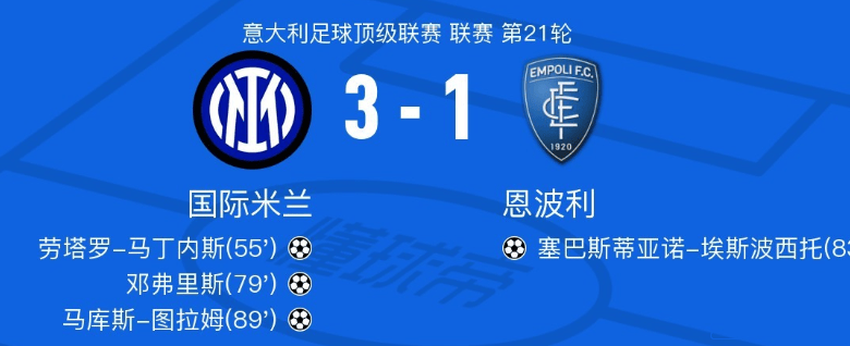 今晨国米3-1，阿根廷锋霸连场进球+全场最佳，另2个镜头也特精彩